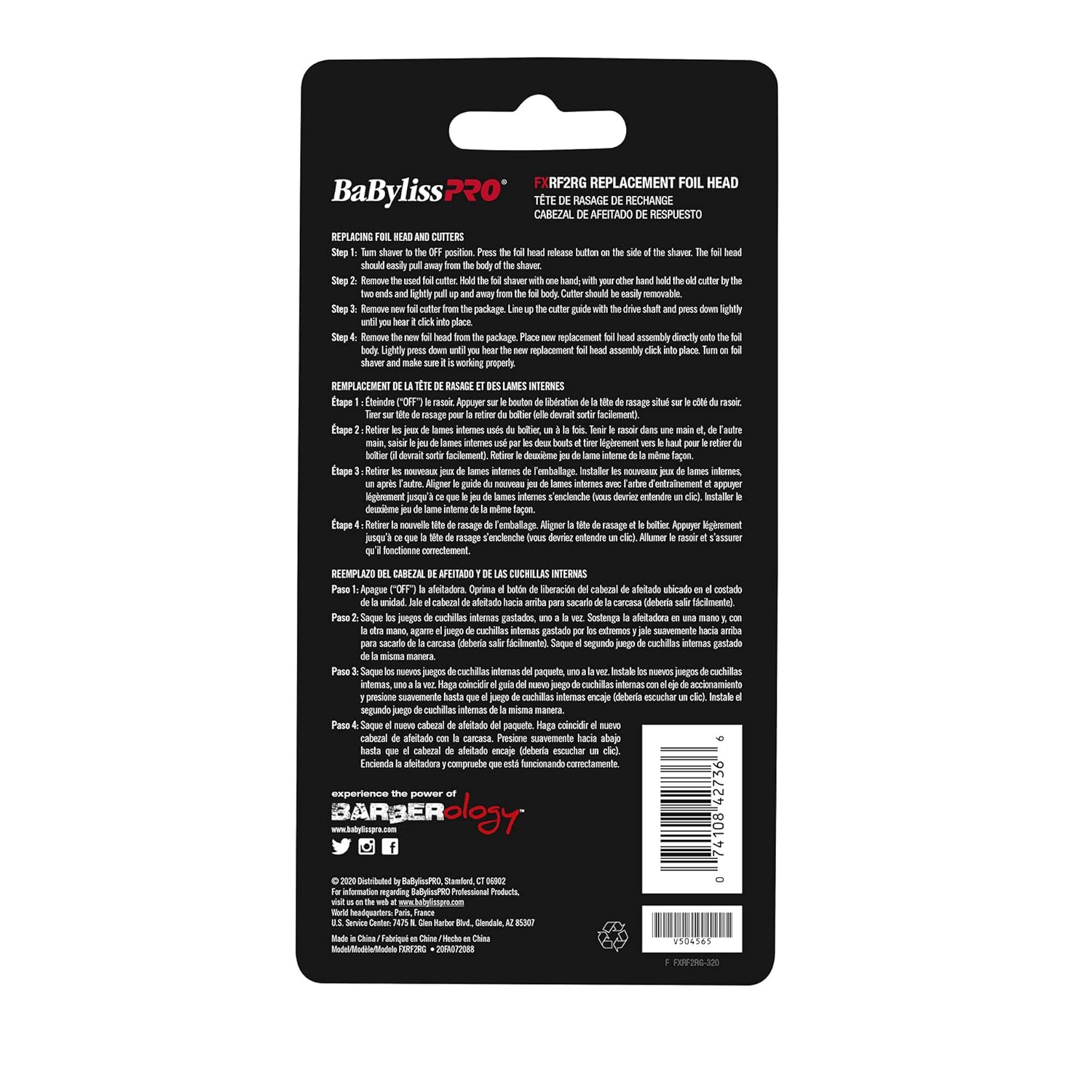 BaBylissPRO FOILFX02 Replacement Foil & Cutter FXRF2RG