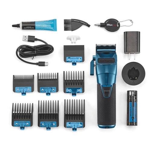 BaBylissPRO FXONE BlueFX Clipper, Trimmer & Shaver Bundle FX899BL + FX799BL + FX79FSBL