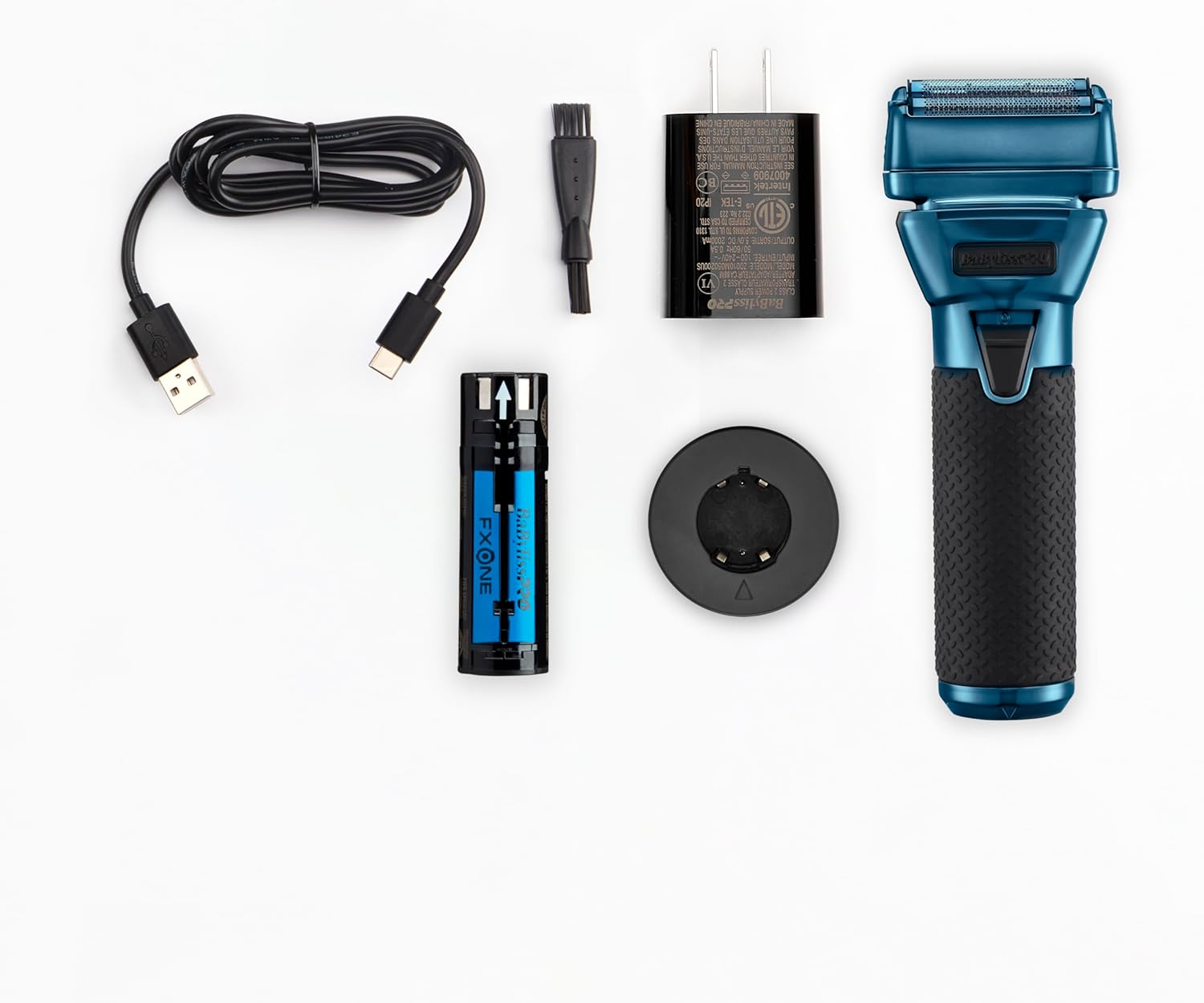 BaBylissPRO FXOne BlueFX Cordless Double Foil Shaver Blue FX79FSBL