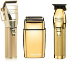 BaBylissPRO GOLDFX Cord/Cordless Clipper Trimmer Shaver Set FX870G+FX787G+FXFS2G