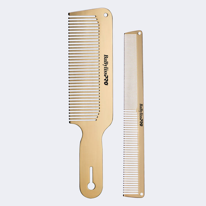 BaBylissPRO GOLDFX Metal Comb set BCOMBSET2G