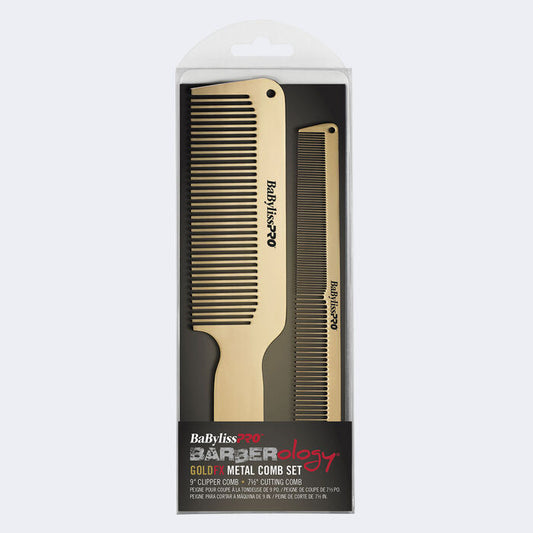 BaBylissPRO GOLDFX Metal Comb set BCOMBSET2G