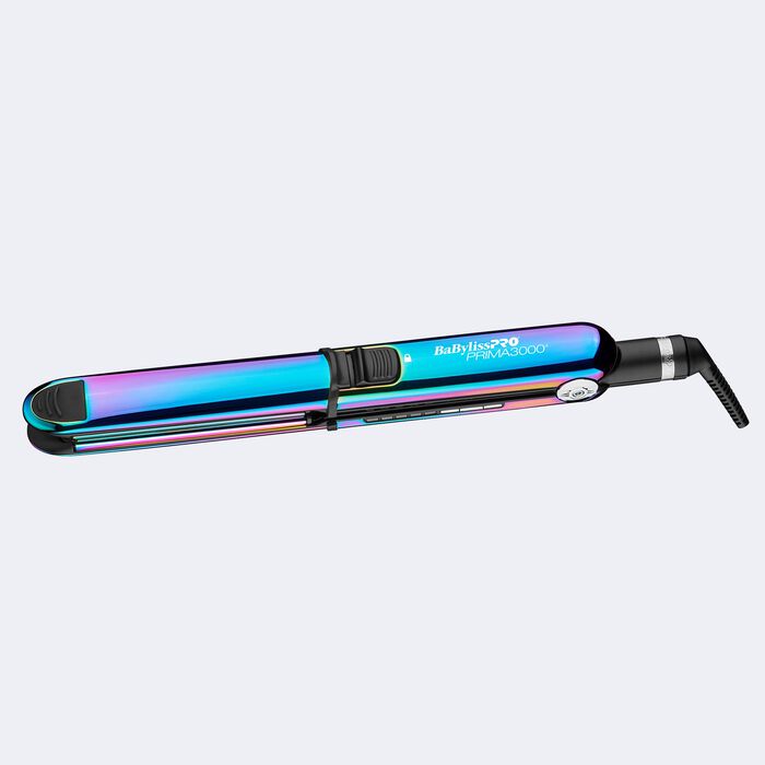 BaBylissPRO Limited Edition Iridescent Nano Titanium Prima 3000 Stainless Steel Flat Iron BNTRB3000TUC