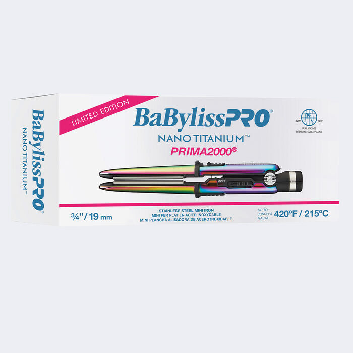 BaBylissPRO Limited Edition Iridescent Prima2000 Mini Iron BNTBRB2000UC