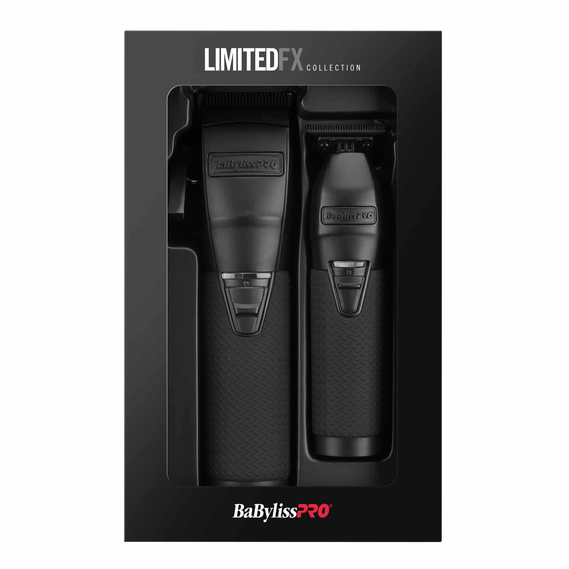 BaBylissPRO LimitedFX Clipper and Trimmer Collection Matte Black FXDUOCTMB