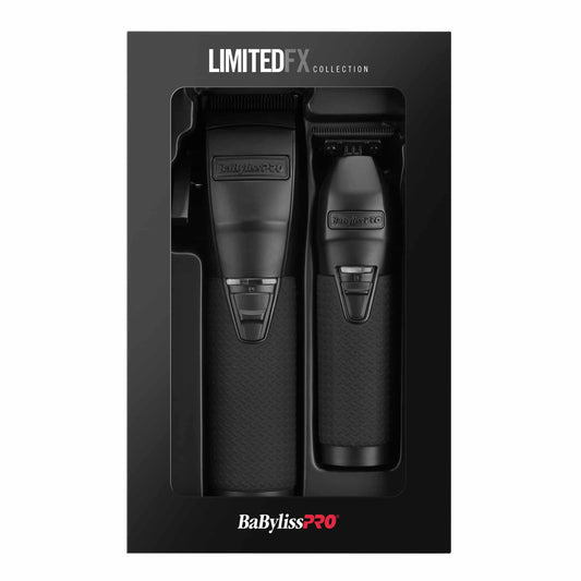 BaBylissPRO LimitedFX Clipper and Trimmer Collection Matte Black FXDUOCTMB