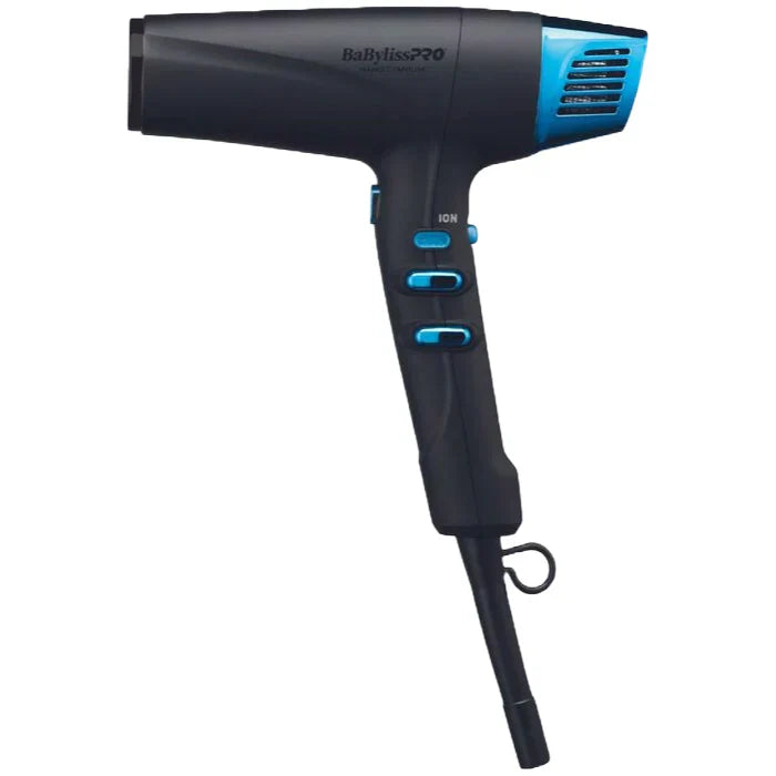 BaBylissPRO NANO TITANIUM™ Limited Edition Black & Blue Professional High-speed Dual Ionic Dryer BNTMB9100