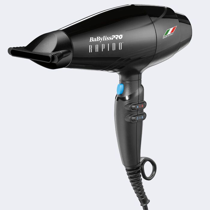 BaBylissPRO RAPIDO Blow Dryer 2000 Watts Black BRAP1