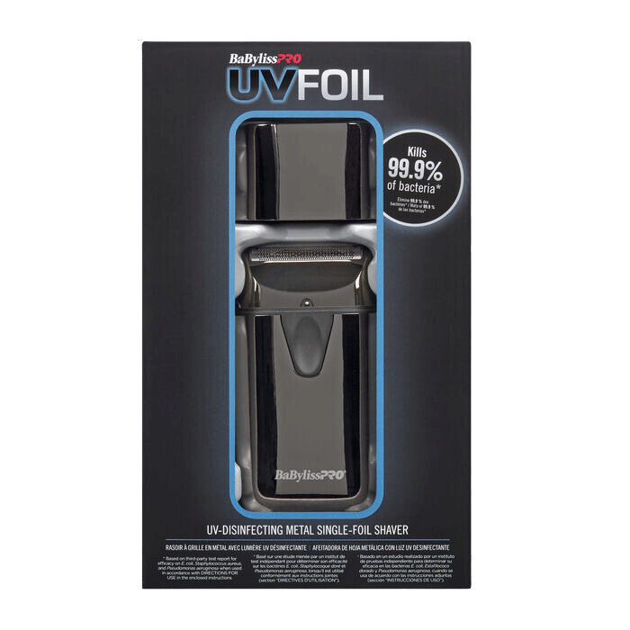 BaBylissPRO UV-Disinfecting Metal Single Foil Shaver FXLFS1