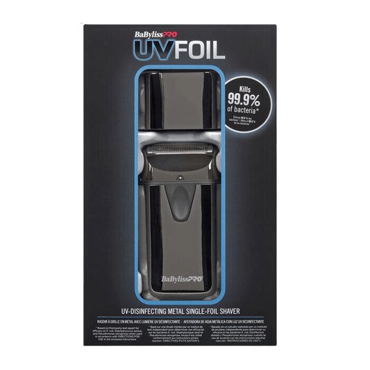 BaBylissPRO UV-Disinfecting Metal Single Foil Shaver FXLFS1