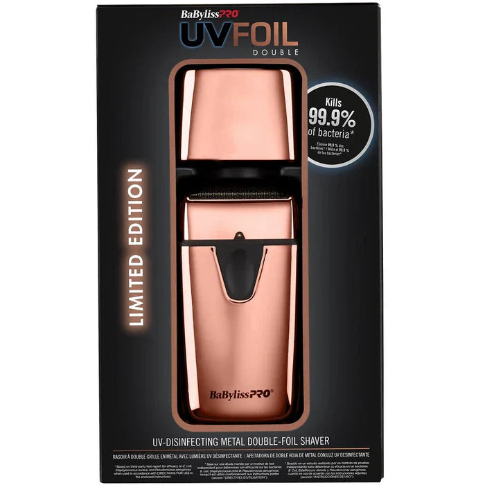 BaBylissPRO UVFOIL Double Foil Shaver Rose Gold FXLFS2RG