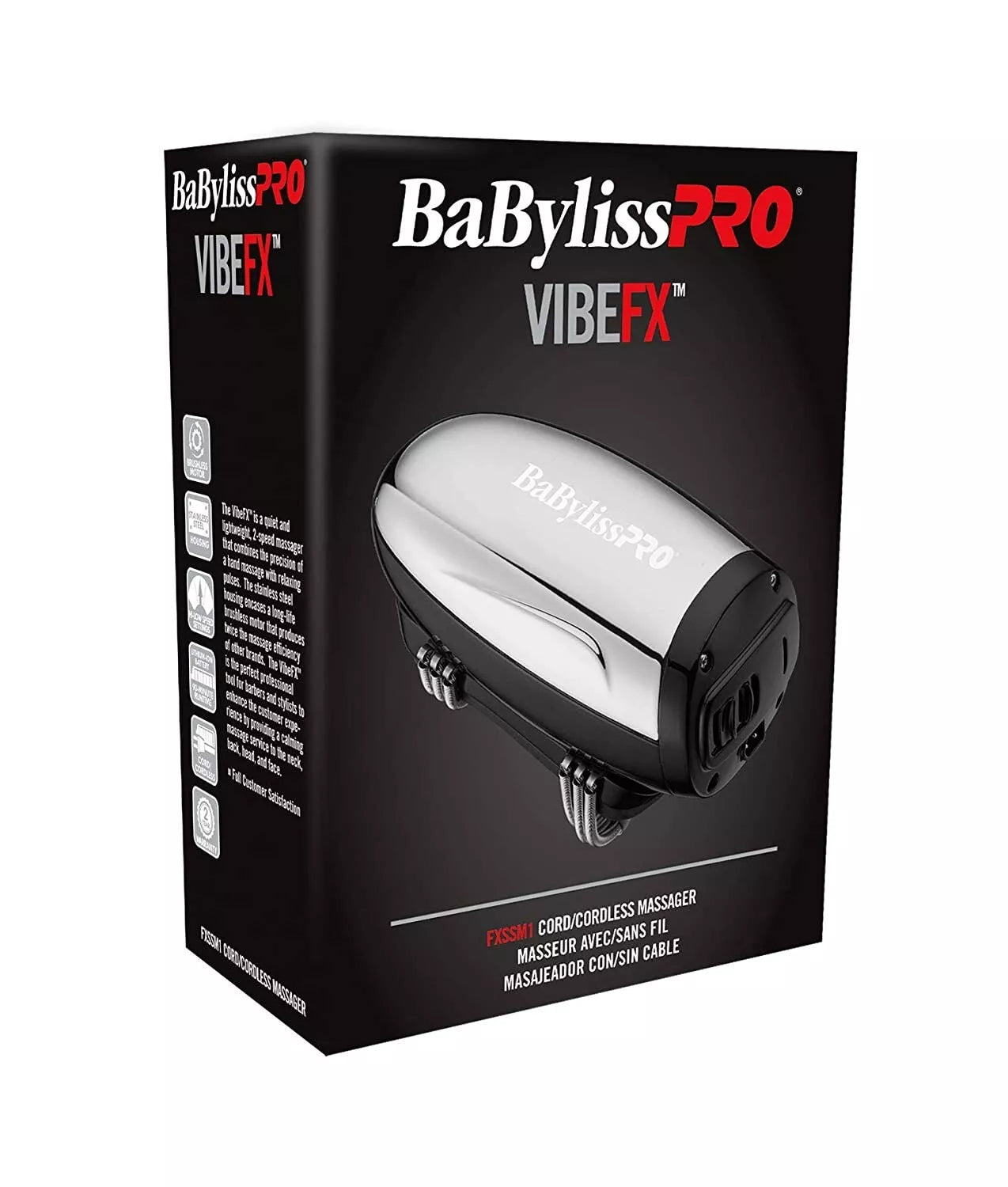 BaBylissPRO Vibefx Cordless Hand Held Massager FXSSM1