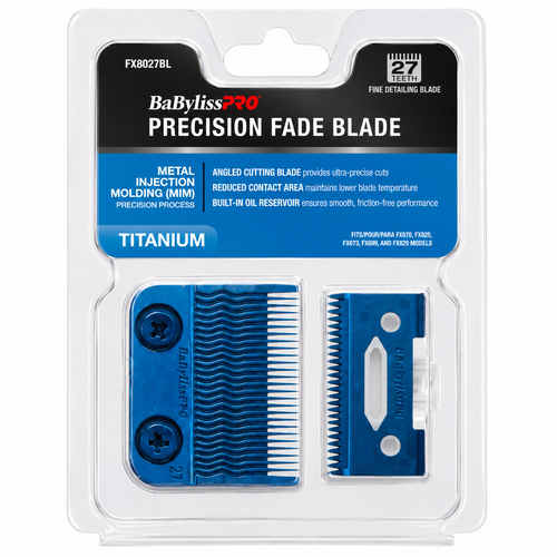 BaBylissPRO 27‑Teeth Titanium Precision Fade Clipper Blade FX8027BL