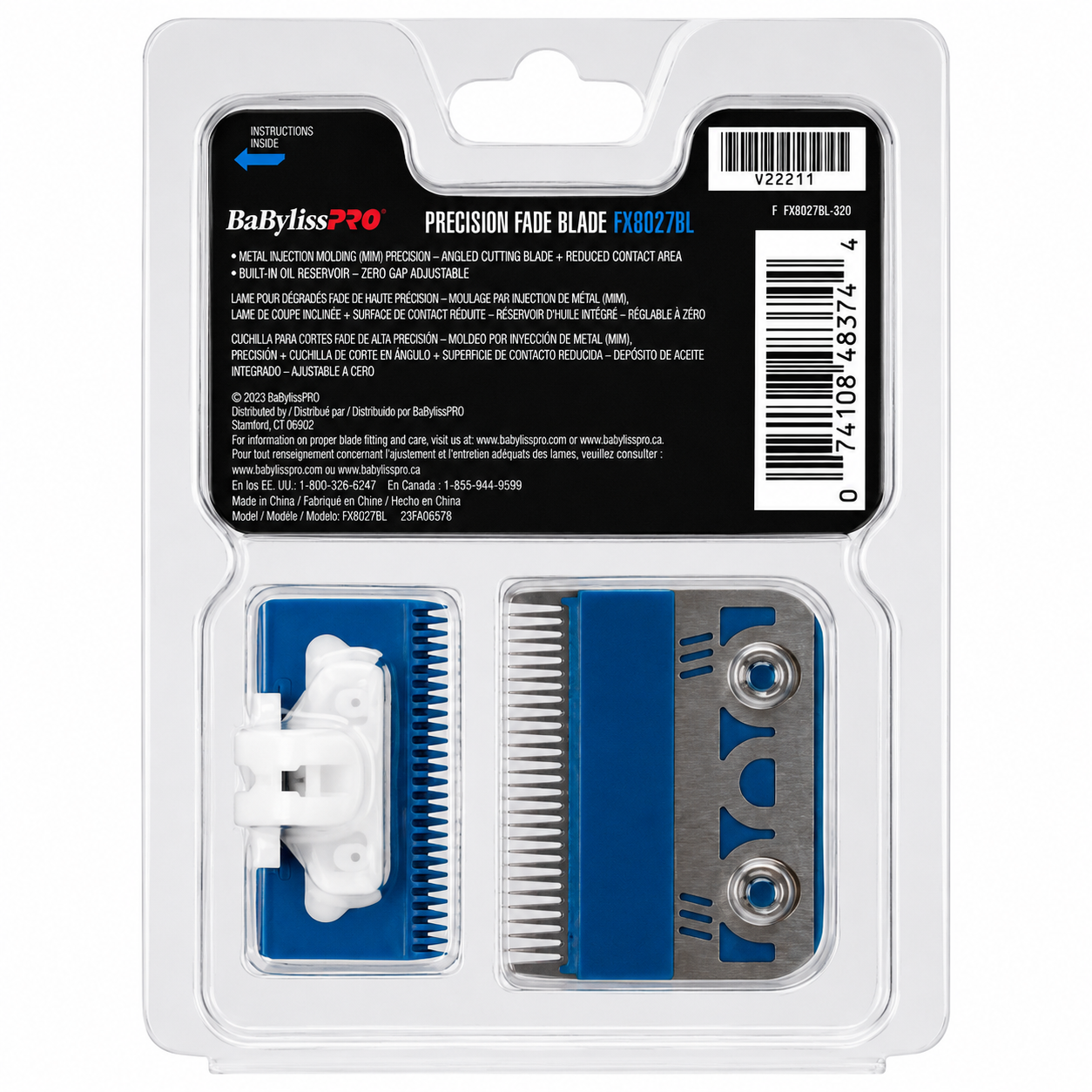 BaBylissPRO 27‑Teeth Titanium Precision Fade Clipper Blade FX8027BL