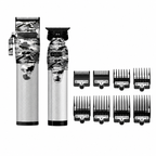 BaBylissPRO 8pc Guard Set + LIMITEDFX Camo Metal Lithium Clipper FXHOLPK2CAM + FXCS880