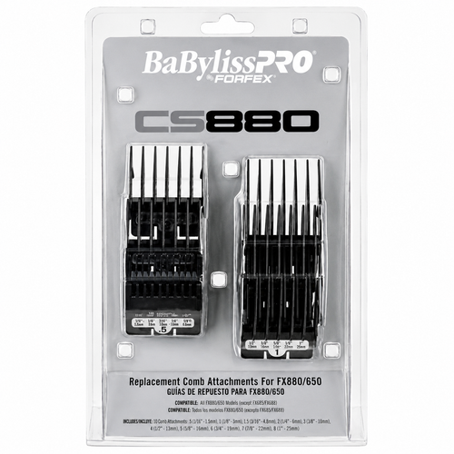 BaBylissPRO 8pc Guard Set Premium Professional Clipper FXCS880