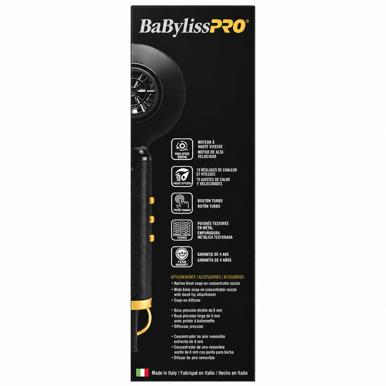 BaBylissPRO BlackFX Hair Dryer Influencer Edition FXBDB1