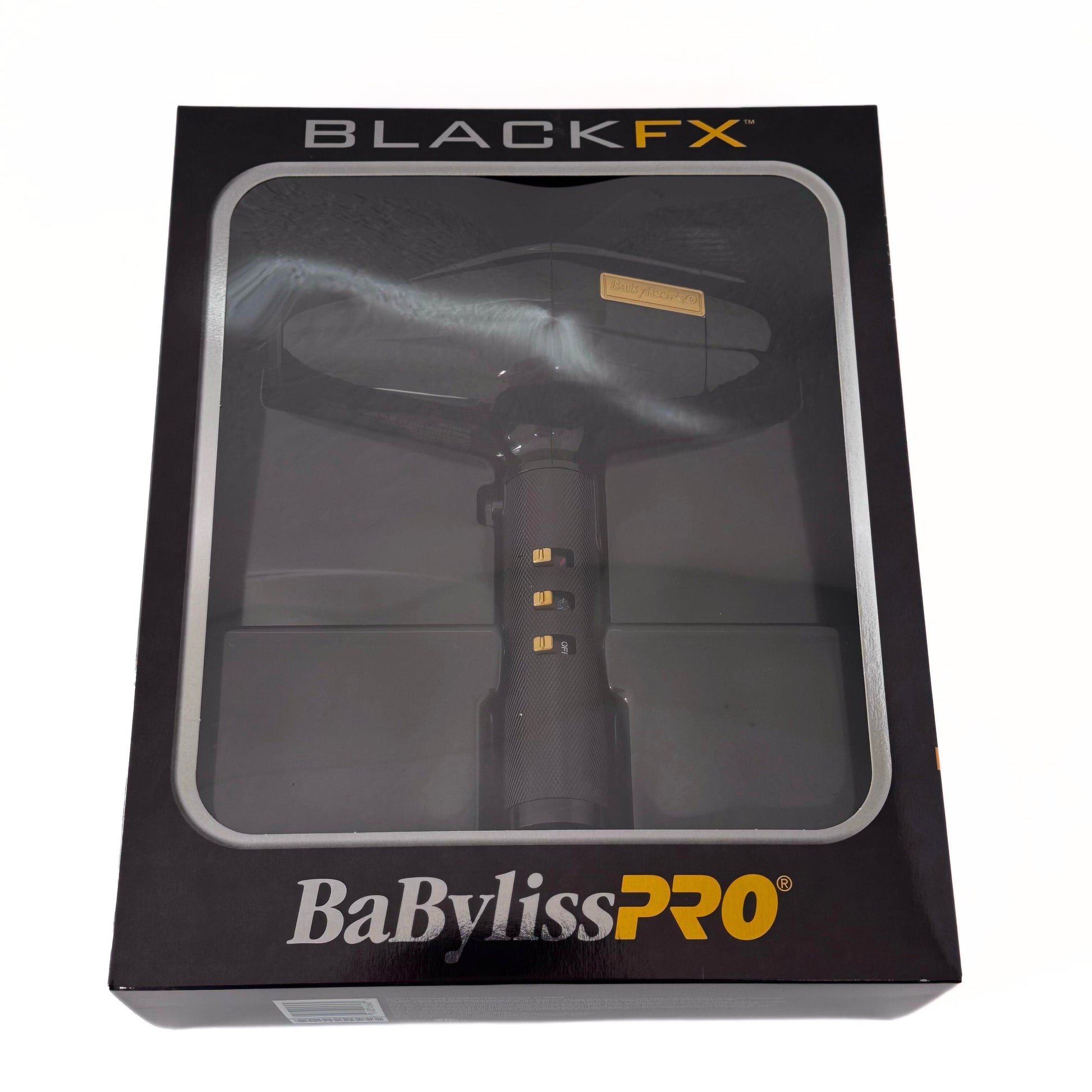 BaBylissPRO BlackFX Hair Dryer Influencer Edition FXBDB1 front of box