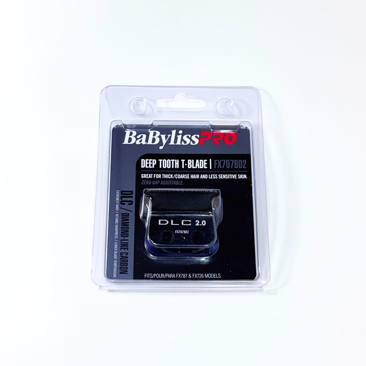 BaBylissPRO Black Deep Tooth Replacement T-Blade FX707BD2 – Precision Cutting for T-Blade Trimmers