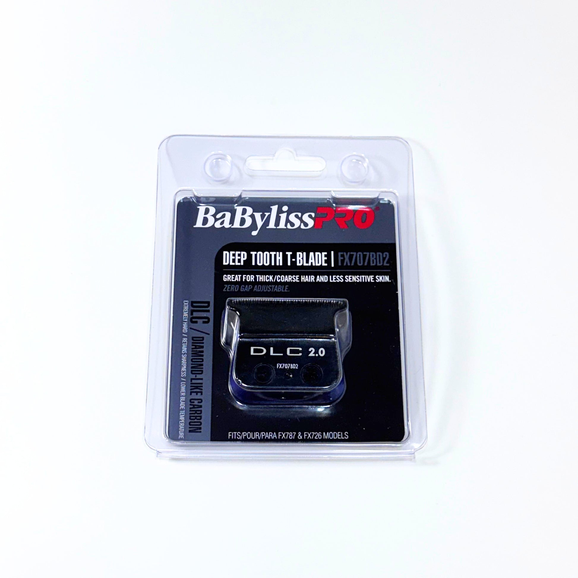 BaBylissPRO Black Deep Tooth Replacement T-Blade FX707BD2 front