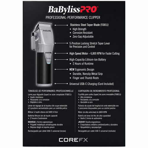 BaBylissPRO COREFX Cordless Clipper FX86