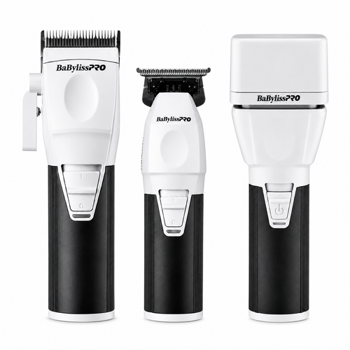 BaBylissPRO COREFX Professional Combo Clipper, Trimmer & Double Foil Shaver FX86 + FX76 +FX75FS2 (FXCLCPK3)