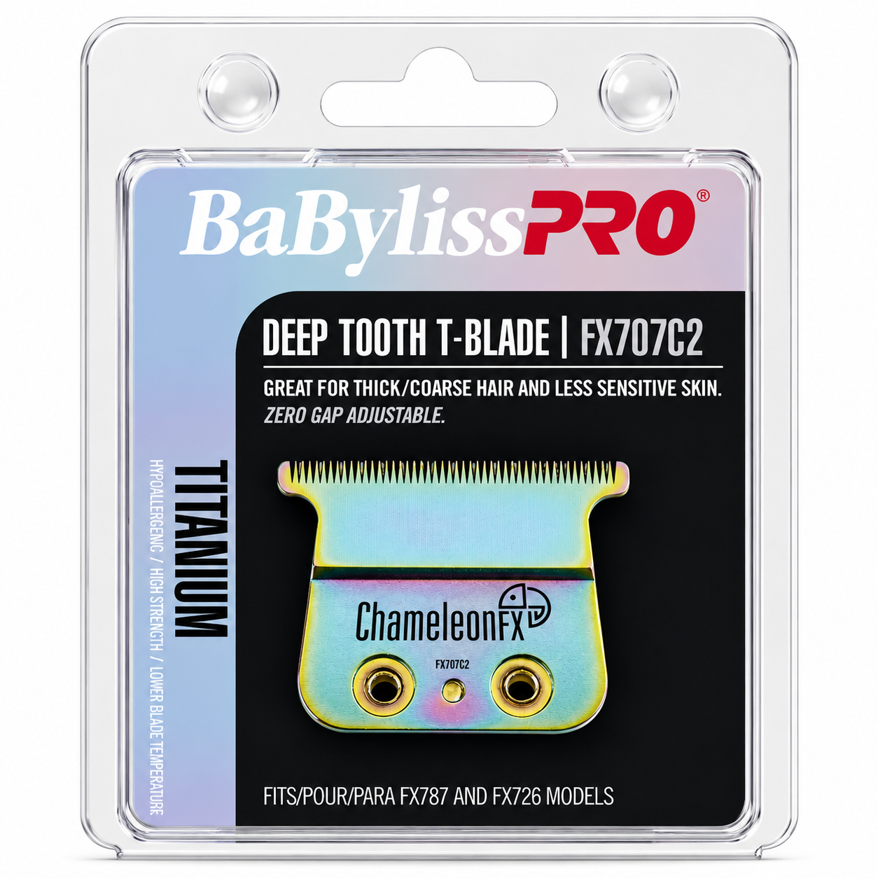 BaBylissPRO ChameleonFX Deep-Tooth T-Blade FX707C2