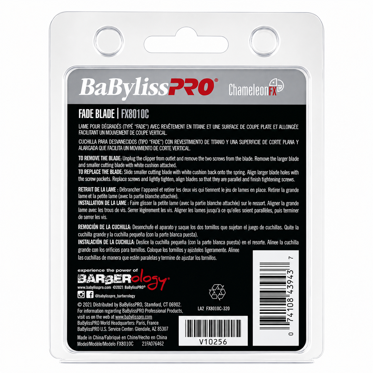 BaBylissPRO ChameleonFX Titanium Fade Blade FX8010C