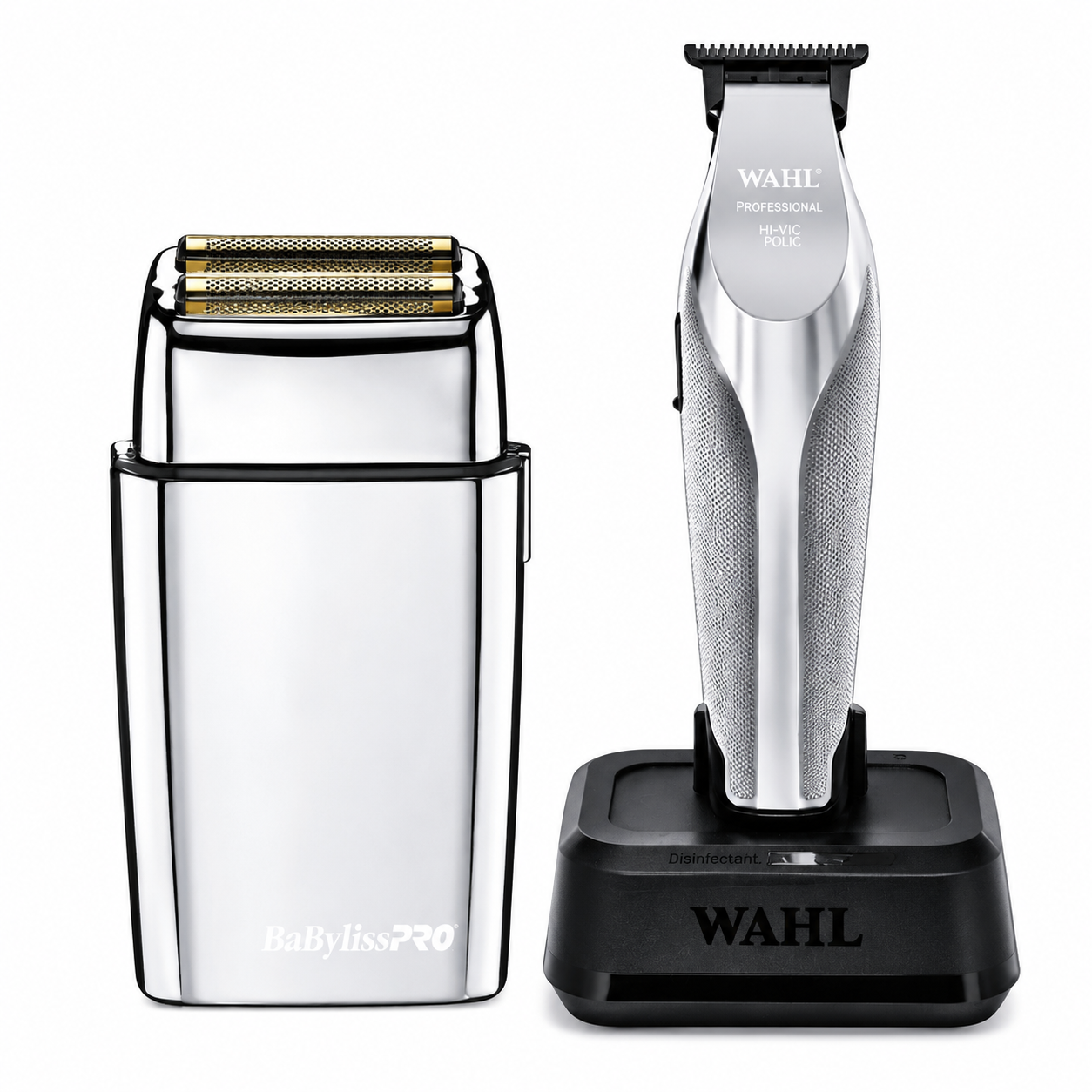 BaBylissPRO Double Foil Shaver & Wahl Professional Hi-Viz Trimmer 3023699+FXFS2