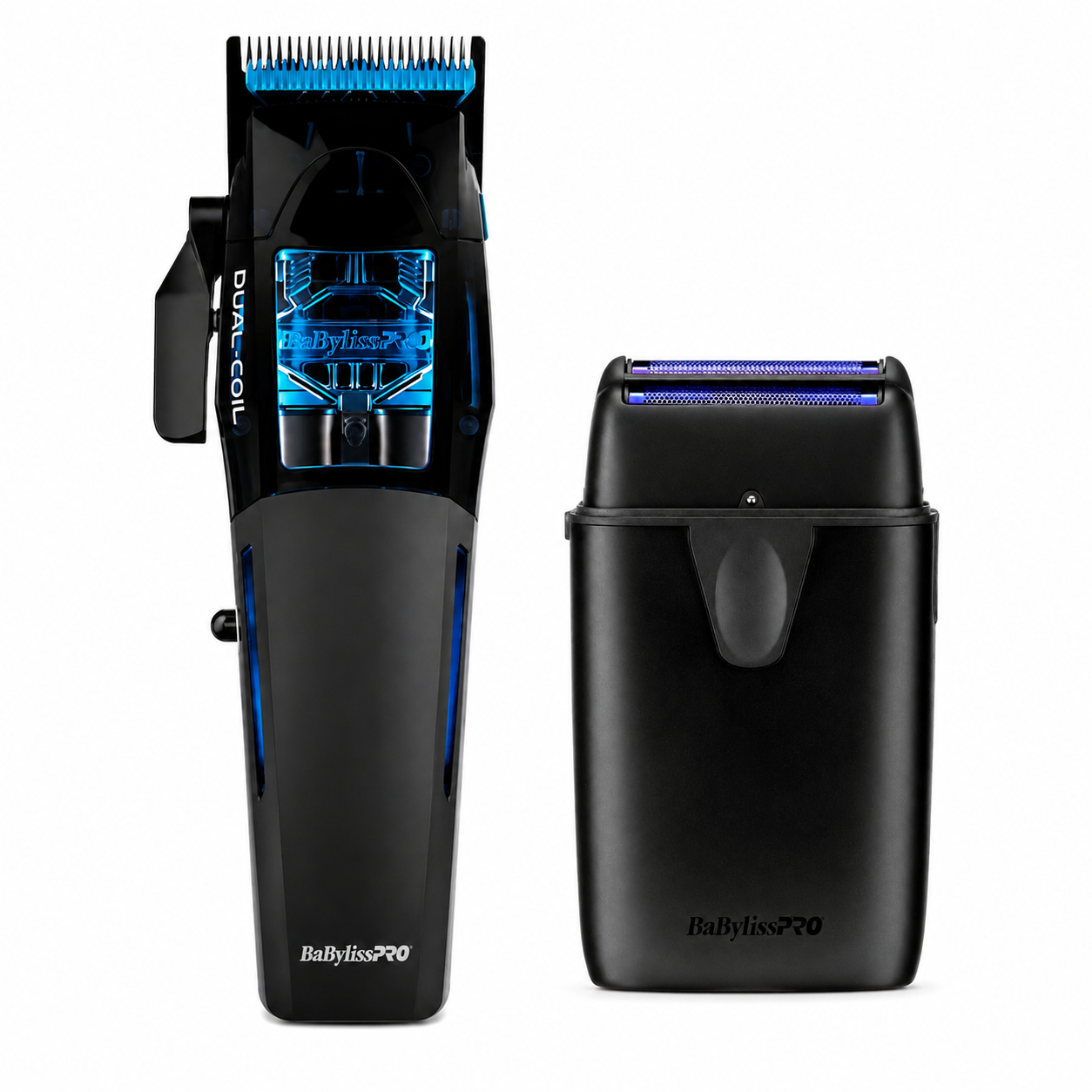 BaBylissPRO Dual-Coil Cordless Clipper & UVFOIL Matte Black Shaver Combo FX95C + FXLFS2MB