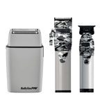 BaBylissPRO FOILFX02 Metal Double-Foil Shaver & BaBylissPRO LimitedFX FXHOLPK2CAM+FXFS2GY
