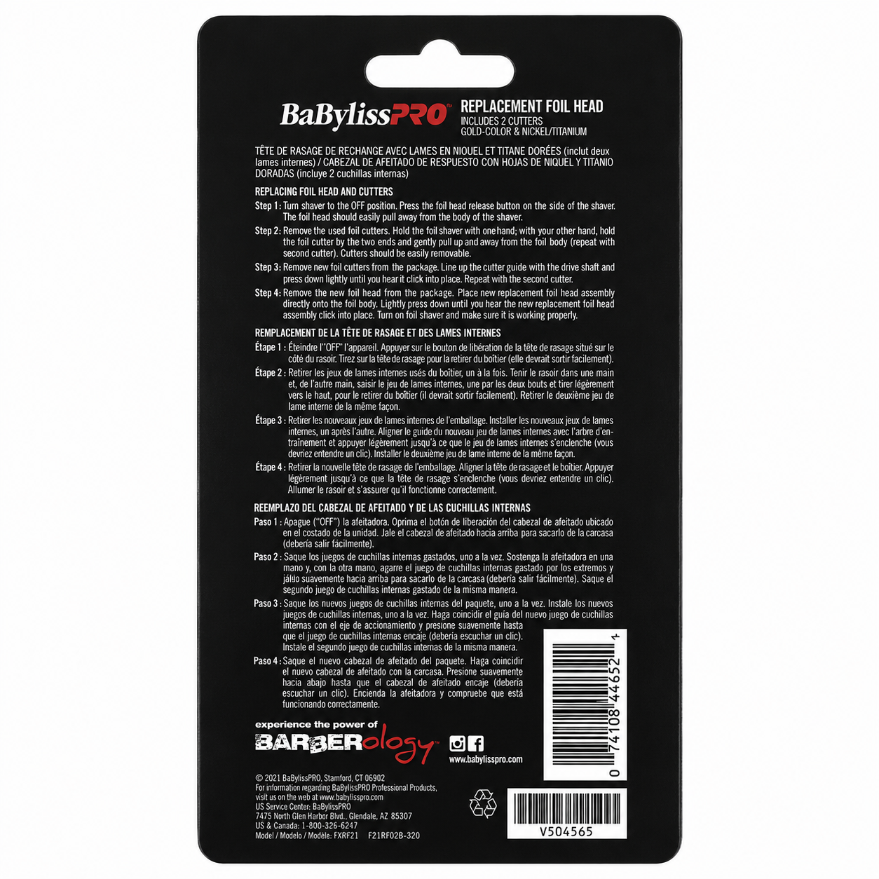 BaBylissPRO FOILFX02 Replacement Foil & Cutter FXRF2B