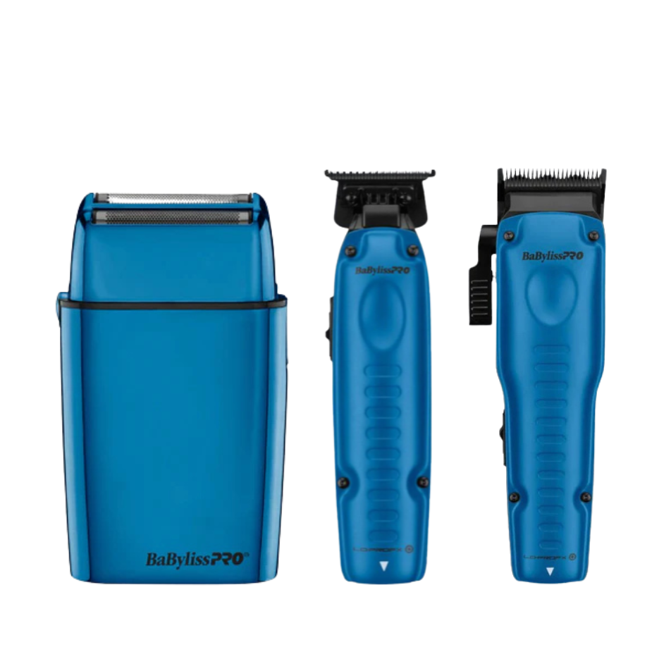 BaBylissPRO FOILFX02 Shaver & FXONE Lo-Pro Trimmer & FXONE Lo-Pro Clipper FX829BL + FX729BL + FXFS2BL
