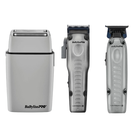 BaBylissPRO FOILFX02 Shaver, LO-PROFX Trimmer & LO-PROFX  FX829 + FX729 + FXFS2GY