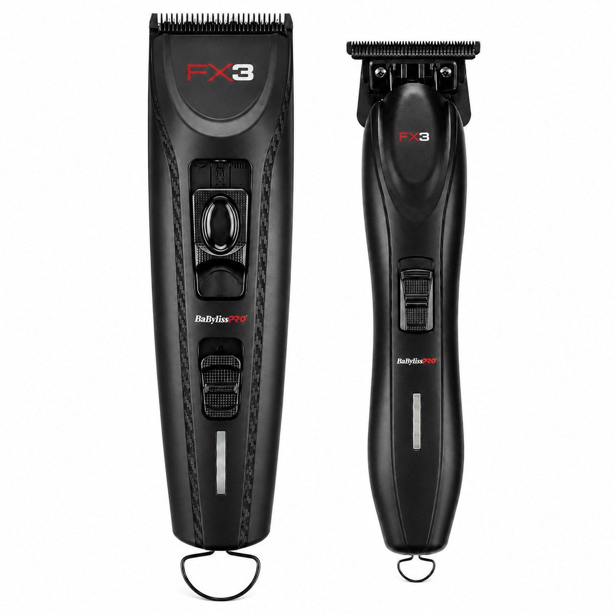 BaBylissPRO FX3 Matte Black High-Torque Clipper & Trimmer Combo FXX3CB + FXX3TB