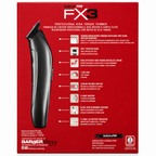 BaBylissPRO FX3 Matte Black High-Torque Cordless Trimmer FXX3TB