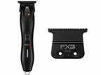 BaBylissPRO FX3 Matte Black High-Torque Cordless Trimmer with Titanium Carbon-Nitride Standard-Tooth Ultra-Thin T-Blade Combo FXX3TB + FX703B