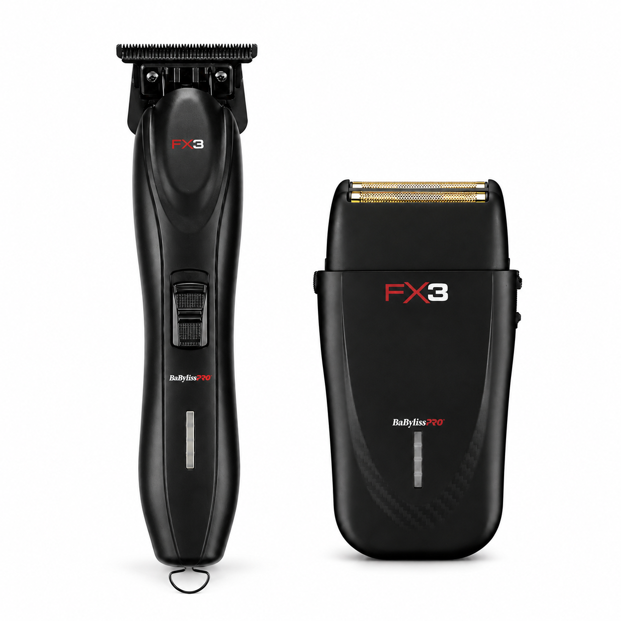 BaBylissPRO FX3 Matte Black Trimmer + Foil Shaver FXX3TB + FXX3SB