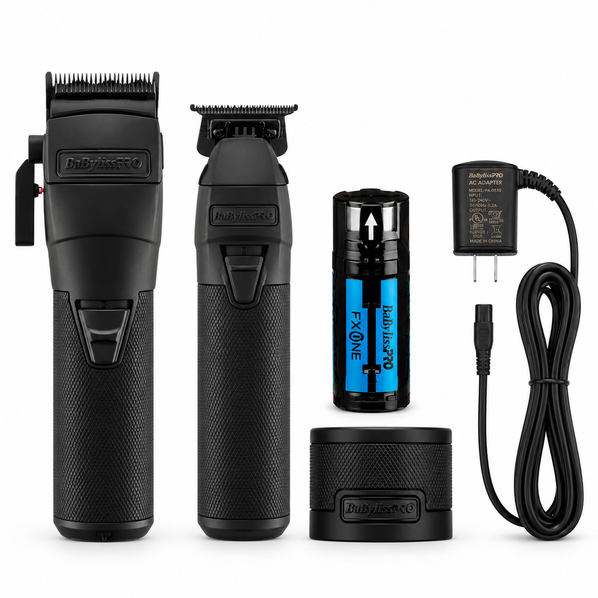 BaBylissPRO FXONE BlackFX Professional Clipper & Trimmer Combo #FX1CTMBTO