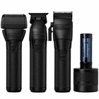BaBylissPRO FXONE Black FX Bundle Set – Clipper, Trimmer & Shaver Combo FX899MB+FX799MB+FX79FSMB