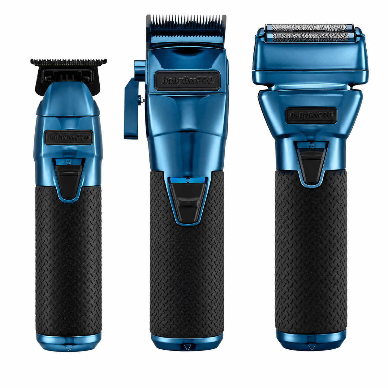 BaBylissPRO FXONE BlueFX Clipper, Trimmer & Shaver Bundle FX899BL + FX799BL + FX79FSBL