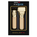 BaBylissPRO FXONE GoldFX Trimmer & Foil Shaver Bundle w/ Dual Battery Charger FX1FSTGTO