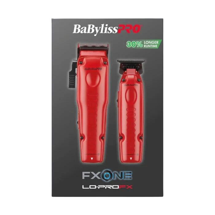 BaBylissPRO FXONE LO‑PRO Matte Red Combo (FX129MRPK)