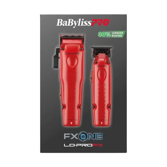 BaBylissPRO FXONE LO‑PRO Matte Red Combo (FX129MRPK)