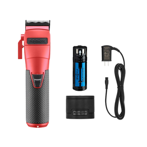 BaBylissPRO FXONE Limited Edition Matte Deep Orange All‑Metal Clipper (LFX899OC) + FXONE Battery, Charging Base & Cord 