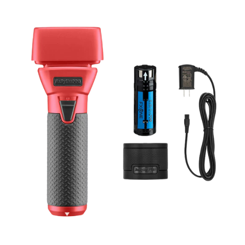 BaBylissPRO FXONE Limited‑Edition Matte Deep Orange Foil Shaver (LFX79SOC) + FXONE Battery, Charging Base & Cord