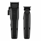BaBylissPRO FXONE Lo-ProFX Matte Black Interchangeable Battery Clipper & Trimmer Combo FX829MBLT + FX729MBLT