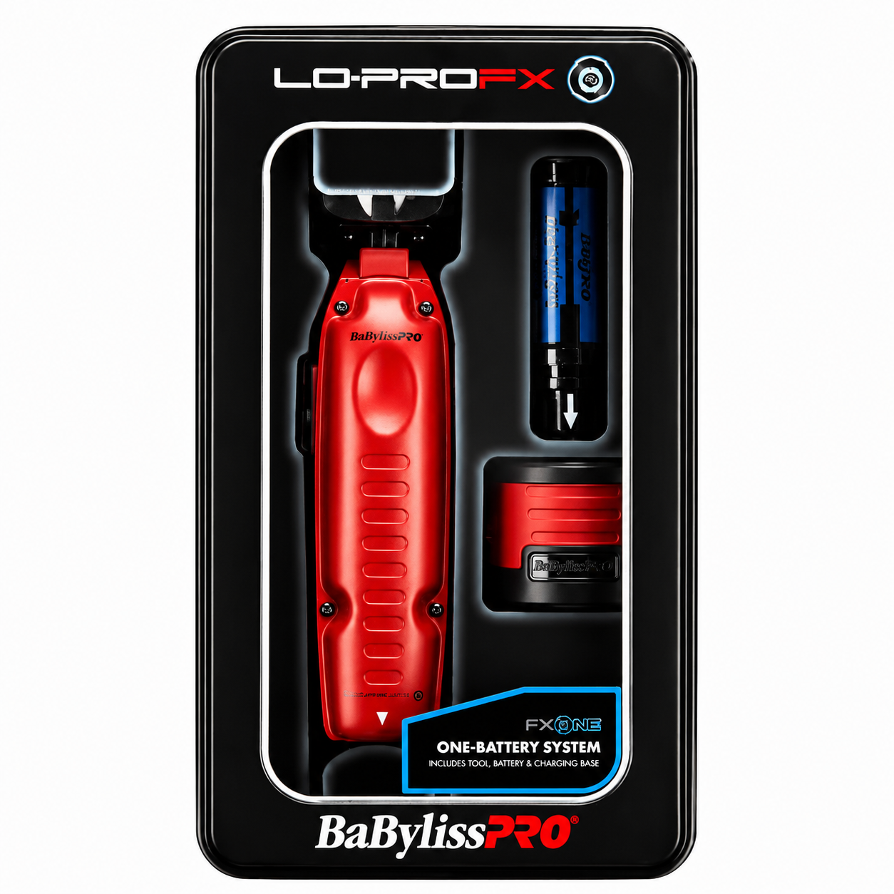 BaBylissPRO FXONE Lo-ProFX Matte Red Trimmer FX729MR