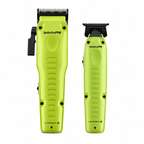BaBylissPRO FXONE Lo-ProFX Neon Yellow Interchangeable Battery Clipper & Trimmer Combo FX829YLT+FX729NYLT