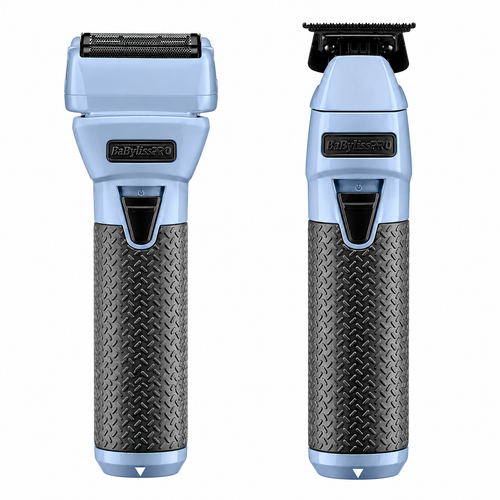 BaBylissPRO FXONE Matte Blue Foil Shaver & Matte Blue Trimmer Combo LFX79SBC + LFX799BC
